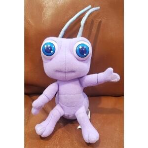 1998 Disney Pixar Bugs Life 4.5 Inch Dot Purple Flying Bug Stuffed Plush Toy